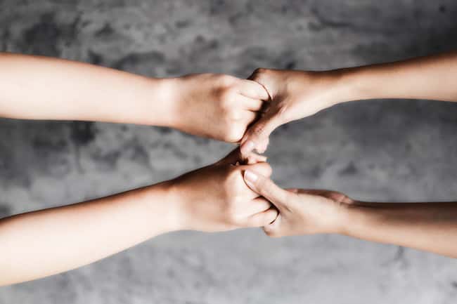 Showing compassion towards one another. God care