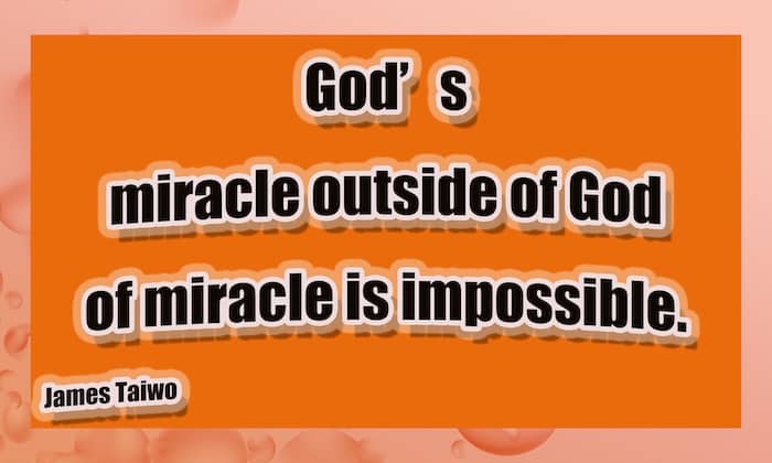 God's miracle
