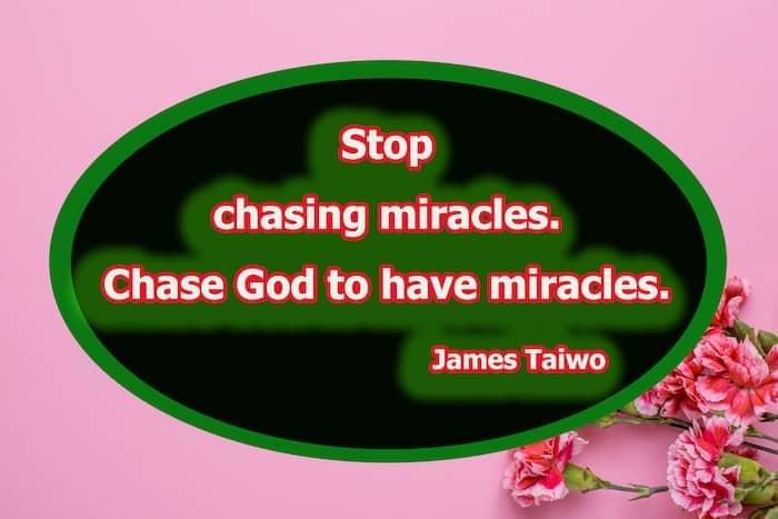 stop chasin