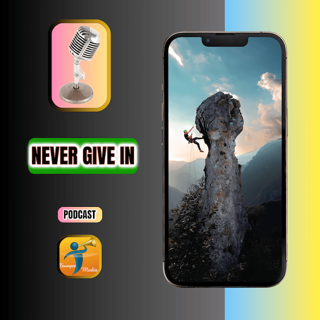 Never give in